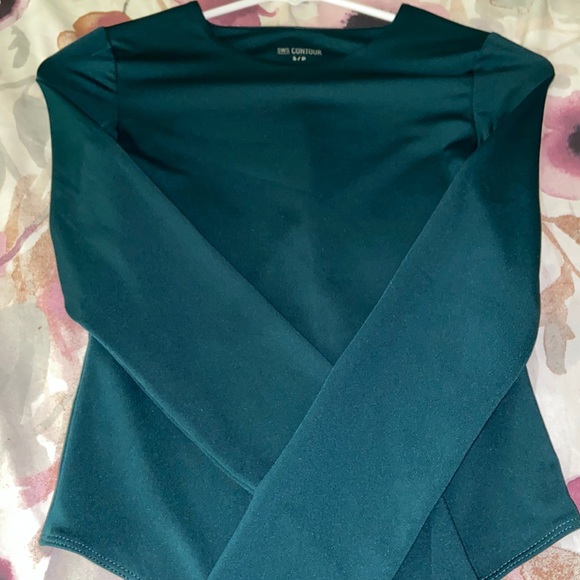 Forest Green Long-sleeve Bodysuit - Picture 2 of 2